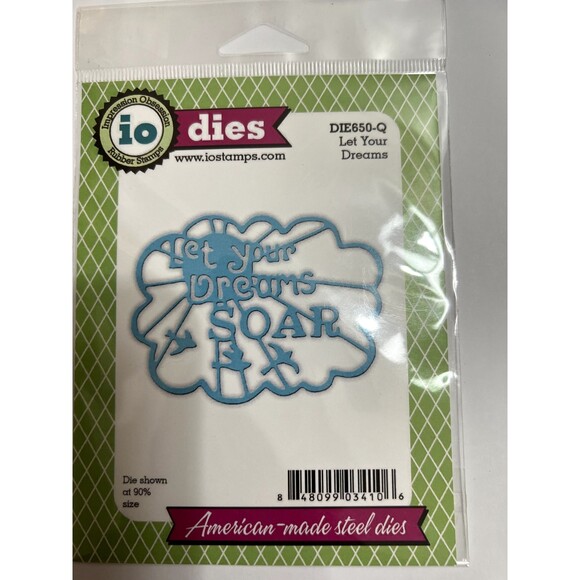 Impression Obsession Rubber Stamps Steel Dies Let Your Dreams DIE650-Q - Picture 1 of 2